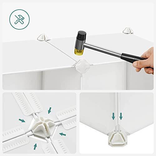 Детски Стелаж Cube Подов Бял 123x31x123см
