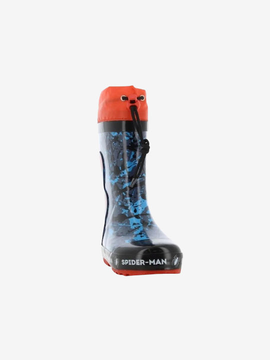 Spiderman Kids Wellies with Internal Lining Blue