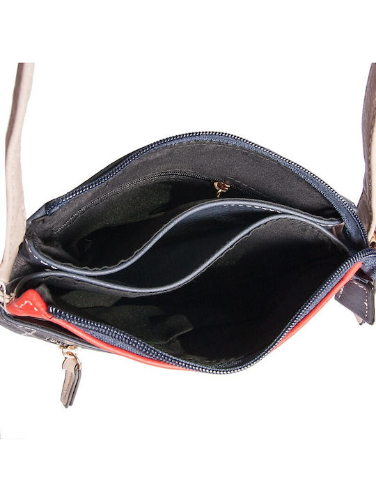 V-store Leather Women's Bag Crossbody Black