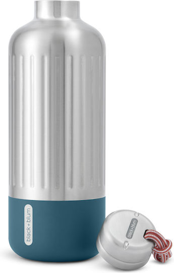 Black+Blum Stainless Steel Kids Water Bottle Thermos Silver 850ml