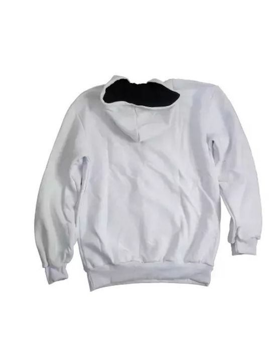 New World Polo Men's Sweatshirt Jacket with Hood white