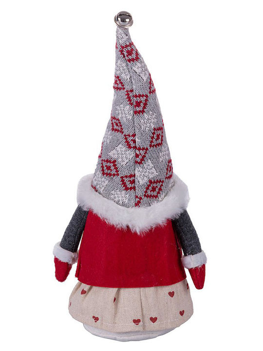 Christmas Fabric Figure Dwarf White Height 33cm
