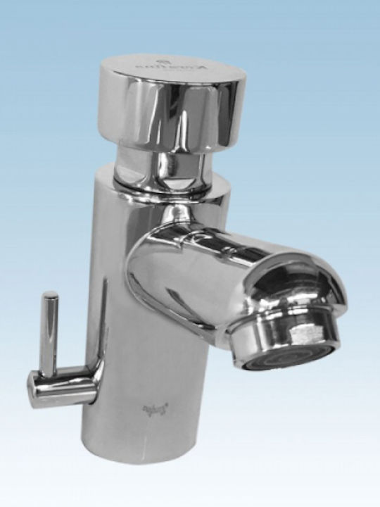 Kerafina Optimum Mixing Inox Time Flow Sink Faucet Silver