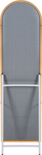 HomeMarkt Joely Oglindă De Podea Arcuită Cu Cadru Din Aluminiu Aurit 160x40cm