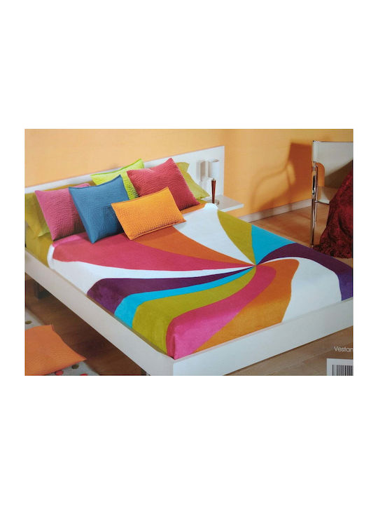 Spanish Velvet Double Blanket 220x240cm Multicolour