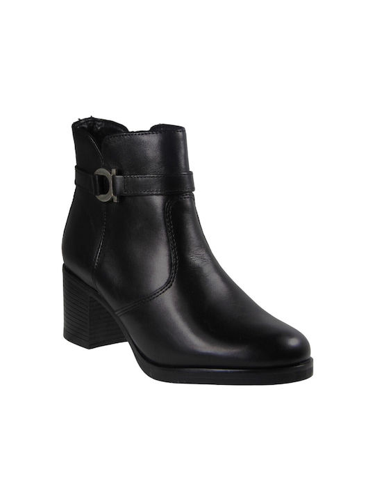 Parrotto Leder Damen Knöchelstiefel Schwarz