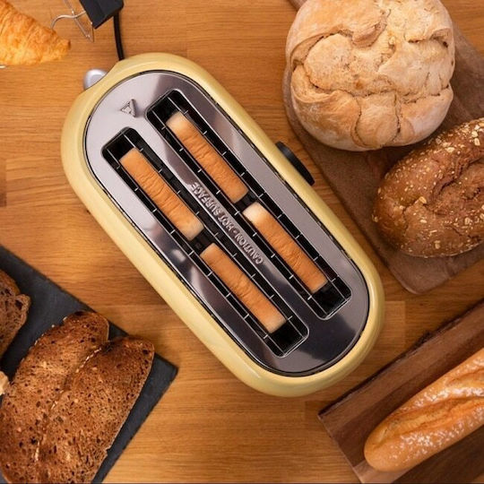 Cecotec Classictoast Prăjitor de pâine 2 Slots 1500W Yellow