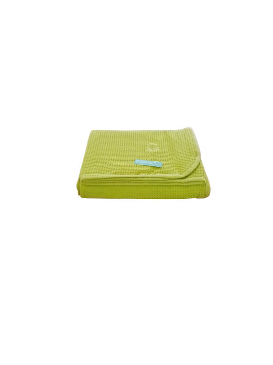 Benetton Pe.b 004 Κουβέρτα Πικέ Μονή 160x240εκ. Γαλάζιο
