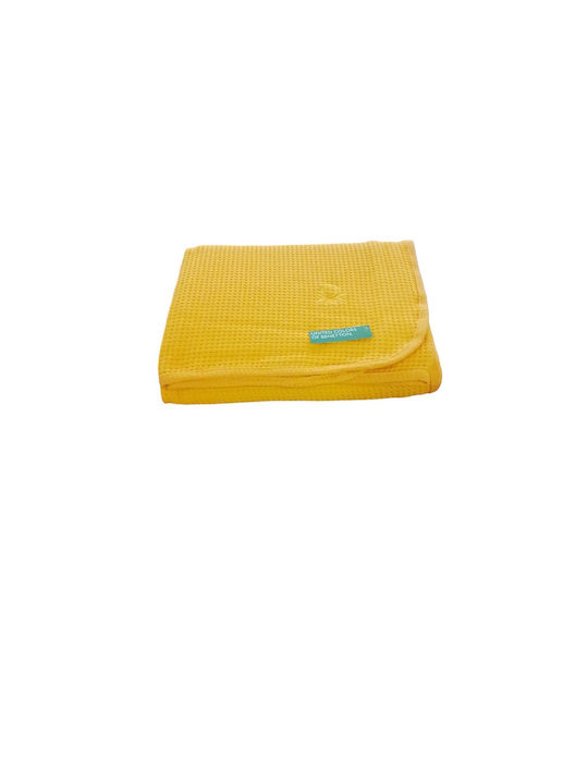 Benetton Pe.b 004 Κουβέρτα Πικέ Μονή 160x240εκ. Γαλάζιο