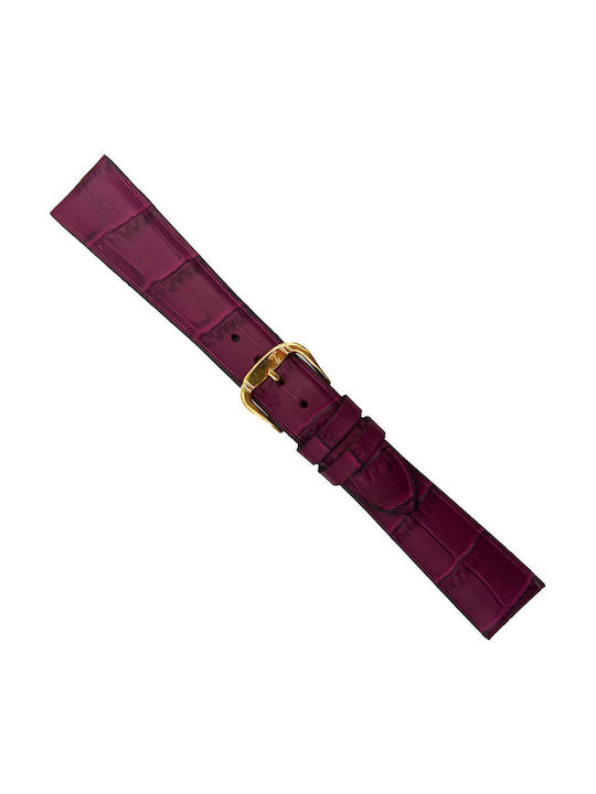 Tzevelion Leather Strap Purple 20mm
