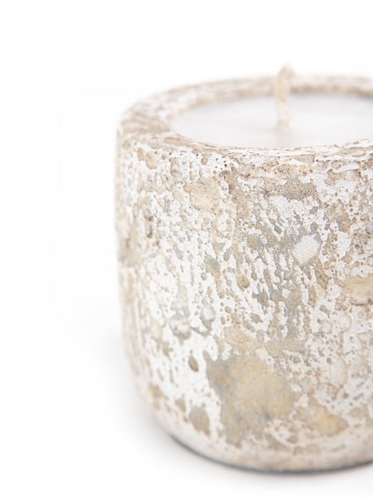 Soulworks Candle Holder Ceramic in White Color 11x11x10cm 1pcs