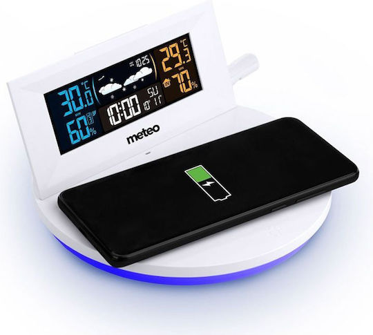 Meteo SP94 Wireless Digital Weather Station Tabletop White