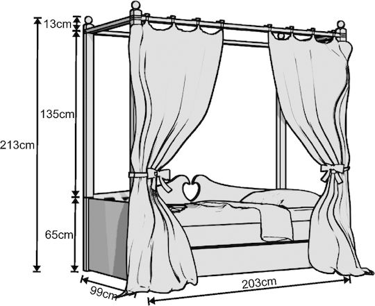Schlafsofa Einzeln για Στρώμα 90x190cm