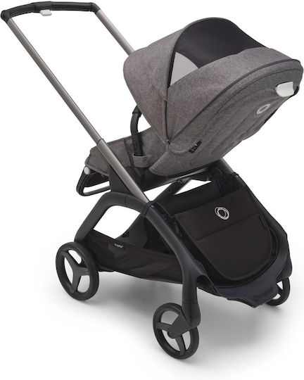 Bugaboo Dragonfly Ρυθμιζόμενο Καρότσι Μωρού Kατάλληλο για 6+ Mηνών Graphite - Grey Melange