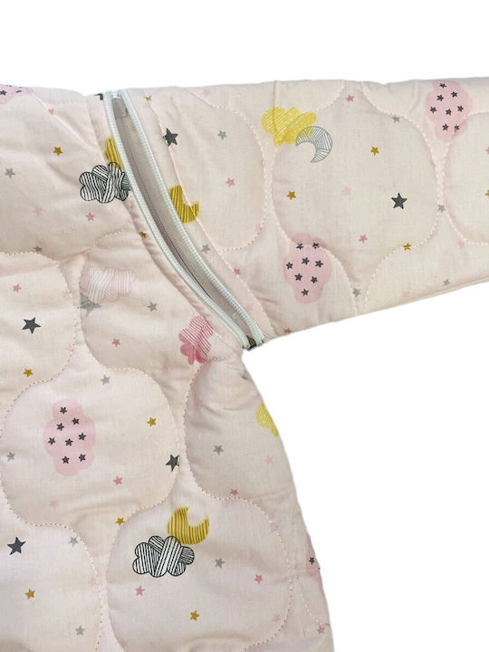 Ninetta Bebe Autumn Baby Sleeping Bag with Detachable Sleeves Pink