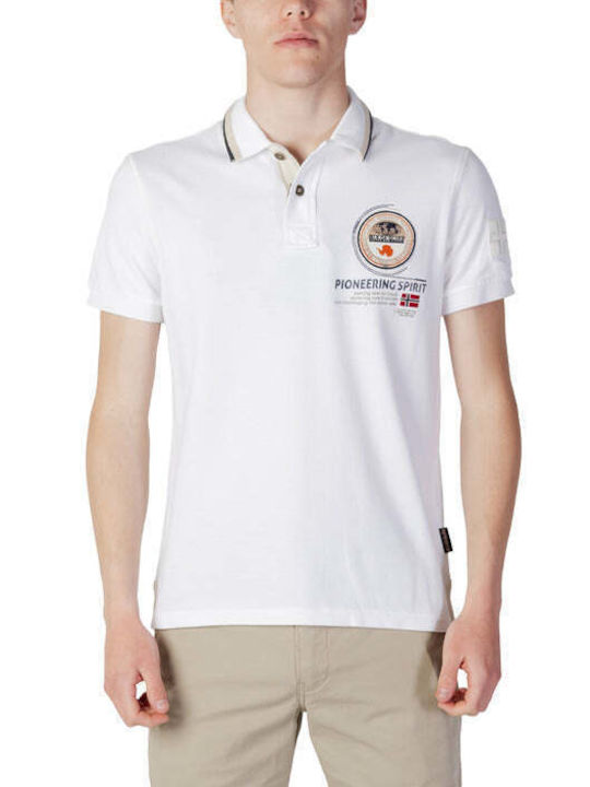 Napapijri Herren Kurzarmshirt Polo Weiß