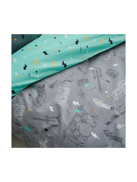 Vesta Home Rock Set Kids Duvet Cover Single with Pillowcase Cotton Aney 170x240cm