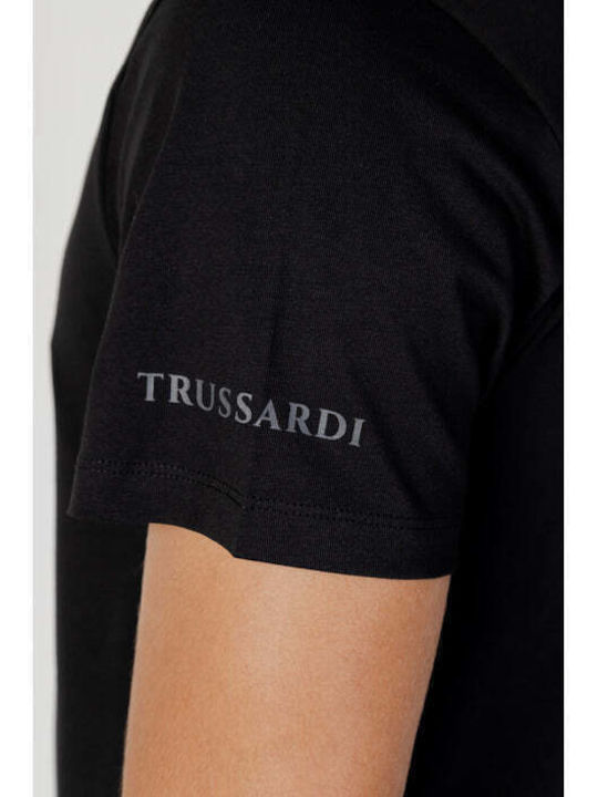 Trussardi Men's Short Sleeve T-shirt Black