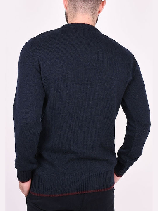 Clever Men's Long Sleeve Sweater BLUE