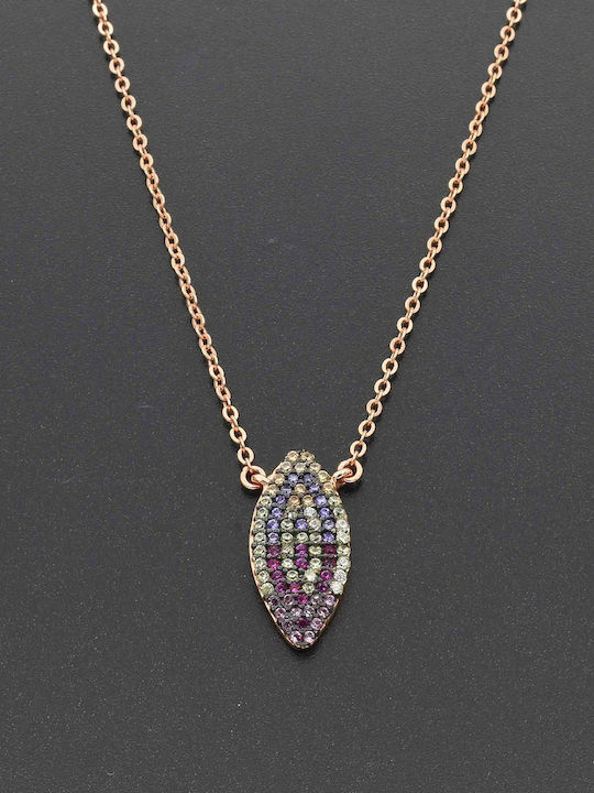 SilverStyle Halskette aus Roségold Vergoldetem Silber