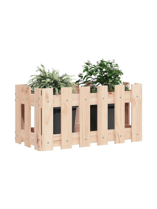 vidaXL Planter Box Lemn Bej 60x30x30cm.