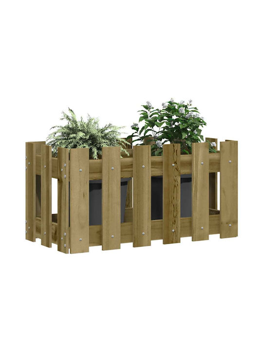 vidaXL Planter Box Wooden Beige 60x30x30cm.