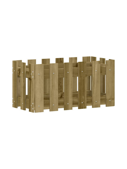 vidaXL Planter Box Wooden Beige 60x30x30cm.