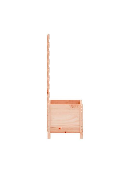vidaXL Масивно дърво Кутия за саксии Дърво Син 39x39.5x114см.