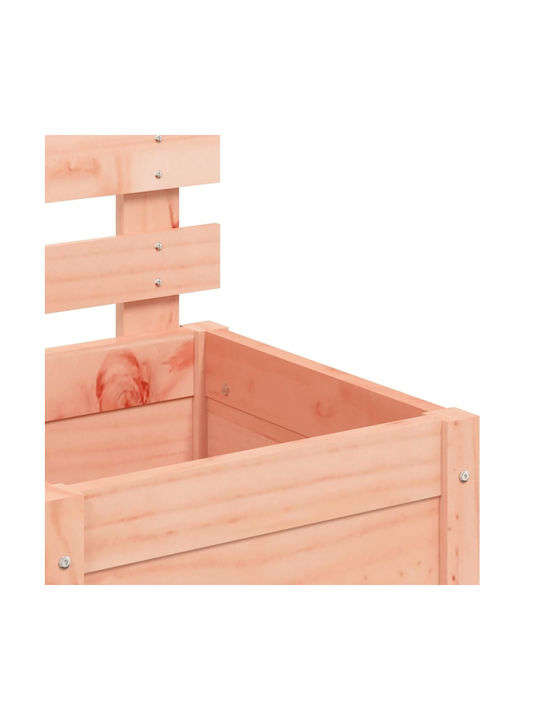 vidaXL Масивно дърво Кутия за саксии Дърво Син 39x39.5x114см.