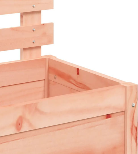 vidaXL Solid Wood Planter Box Wooden Beige 79x39.5x114cm.