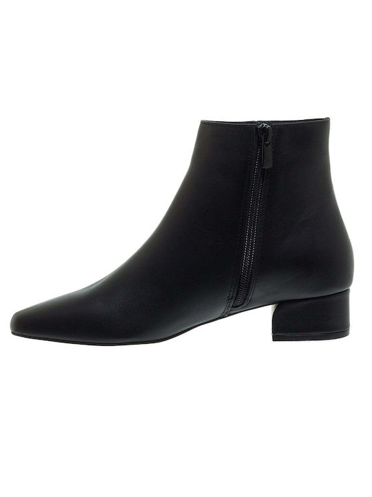 Mourtzi Leather Women's Ankle Boots Black