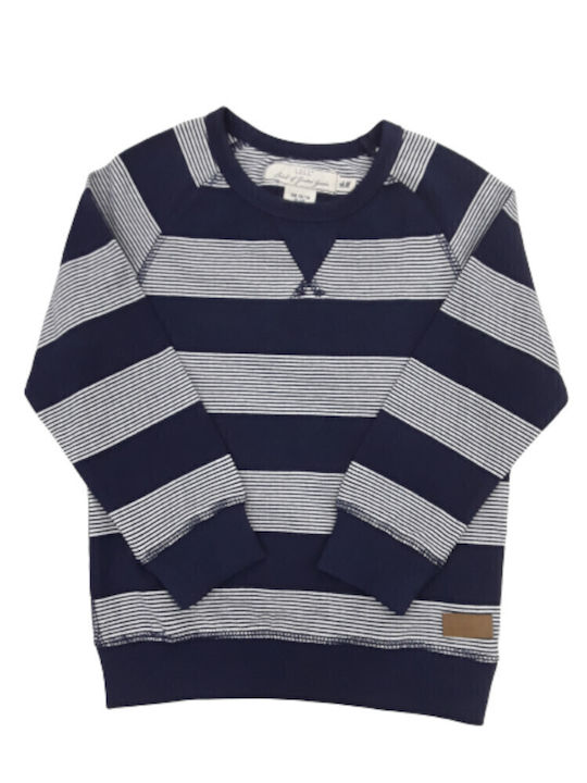 Kinderpullover Langarm Marineblau