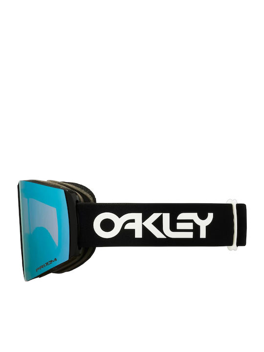 Oakley Fall Line M Factory Pilot Ски & Сноуборд Маска Детска Черен с Леща в Цвят Черен