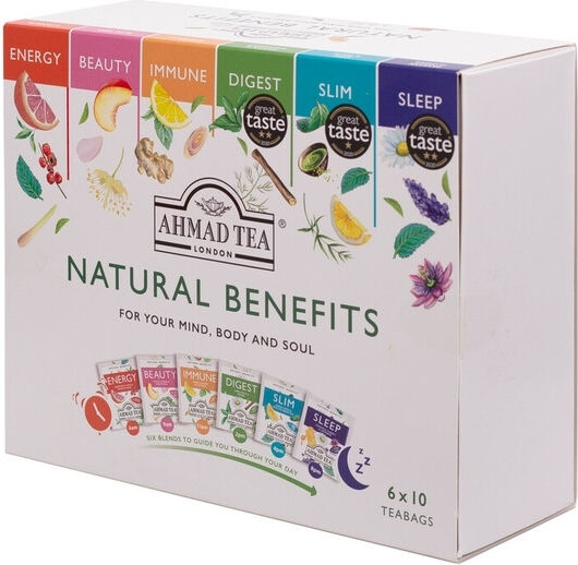 Ahmad Tea Tee Natural Benefits 60 Beutel 1Stück