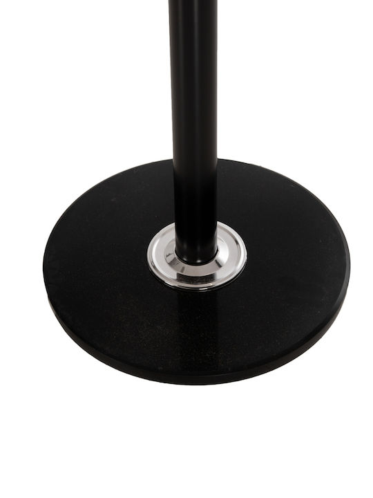 HomeMarkt Metallic Coat Rack Black 37x37x180cm