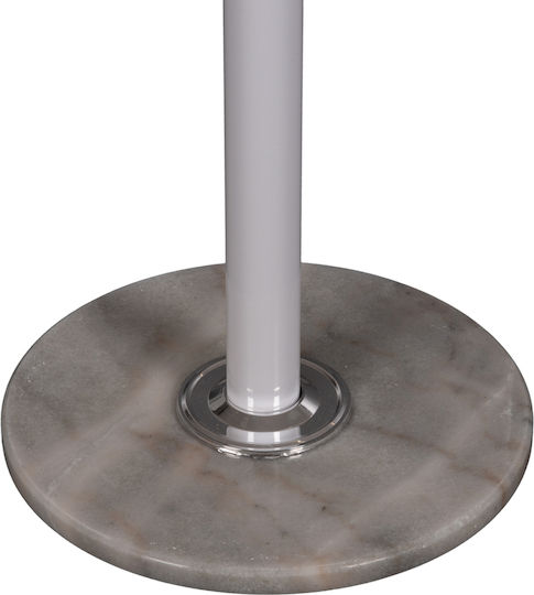 HomeMarkt Καλόγερος Μεταλλικός Λευκός 37x37x180cm