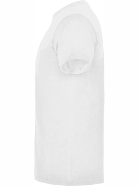 Roly Beagle Men's Promotional Short Sleeve T-Shirt in White Colour