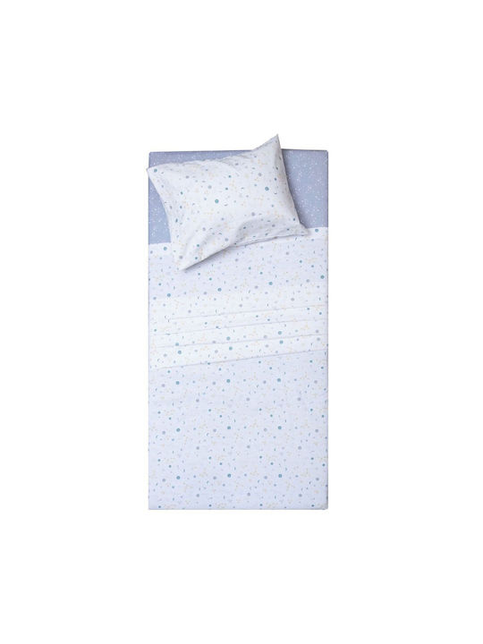 Viopros Set Baby Duvet Cover with Pillowcase White 120x160cm
