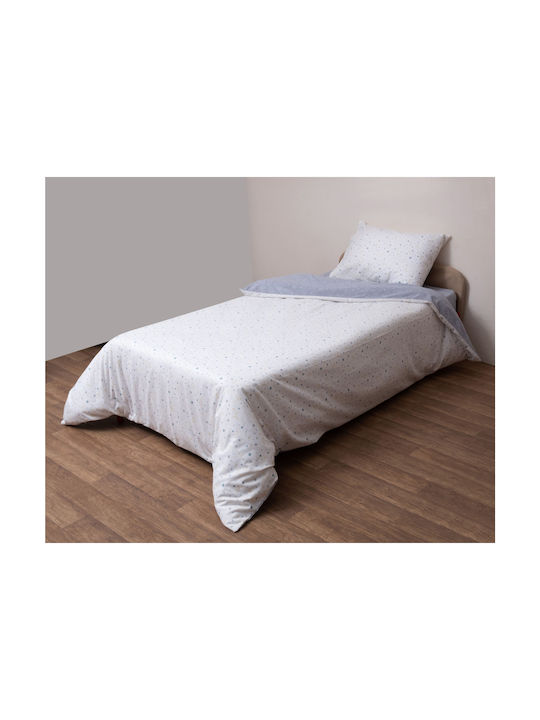 Viopros Set Baby Duvet Cover with Pillowcase White 120x160cm