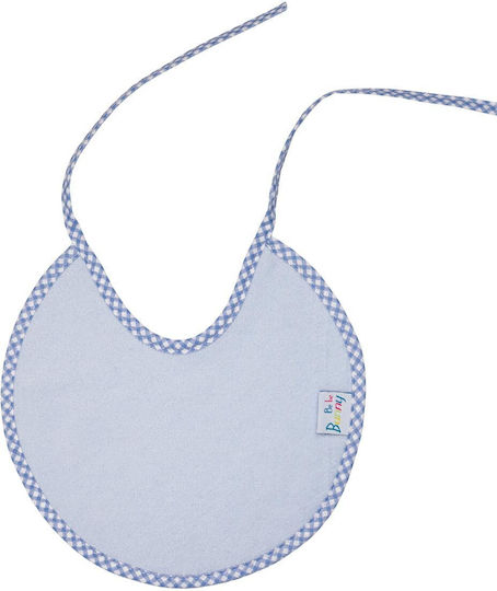 Bunny Bebe Bib Fabric with Lace Band Blue