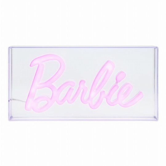 Paladone Led Παιδικό Διακοσμητικό Φωτιστικό Barbie Neon Ροζ 30.5x9x15.5εκ.