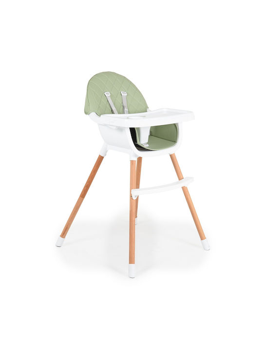 Cangaroo Gelato Baby Highchair 2 in 1 with Adjustable Height Green