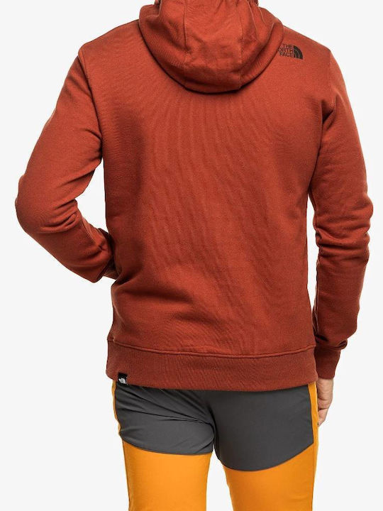 The North Face Simple Dome Men's Sweatshirt with Hood Burgundy.