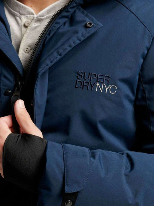 City Winter Jacket Parka Blue