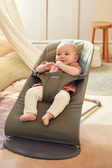 BabyBjorn Manual Baby Relax Bliss Petals Dark Green for Child up to 13kg