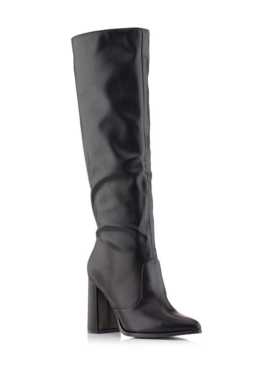 Diamantique Women's Boots with Zipper Black