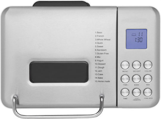 HKoenig Αρτοπαρασκευαστής 600W Χωρητικότητας 1000gr με Προγράμματα