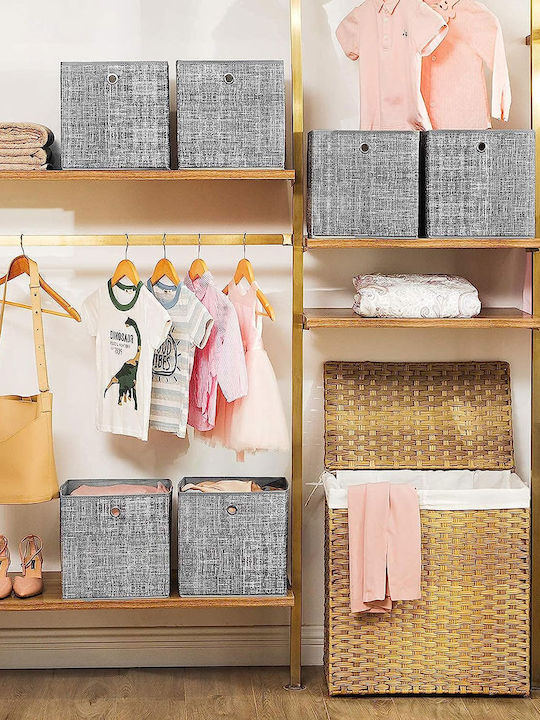 Songmics Papier Aufbewahrungsbox Gray 6Stück