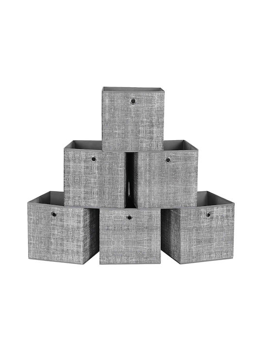 Songmics Papier Aufbewahrungsbox Gray 6Stück