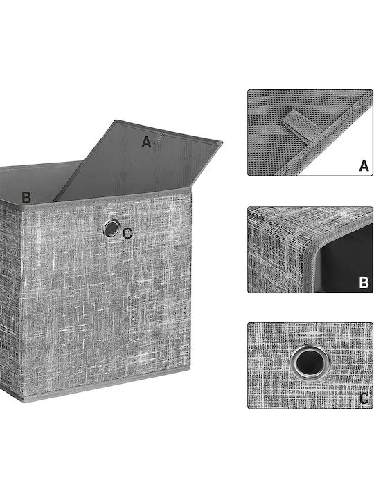 Songmics Papier Aufbewahrungsbox Gray 6Stück